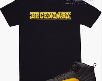jordan 12 shirt university gold