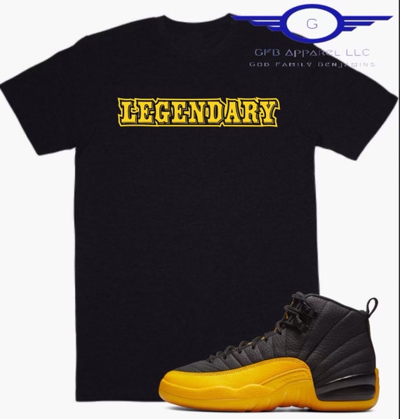 black and yellow jordan apparel