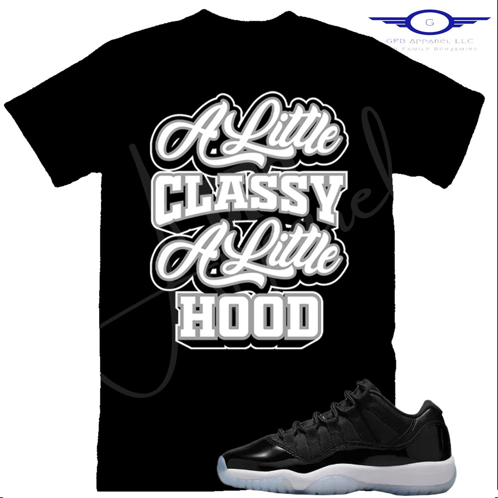 Classy Hood Shirt To Match Retro 11 Low Space Jam, Jordan 11 Low Space Jam Shirt, Low Space Jam 11S Sneaker Tee New Fashion