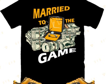 Camiseta "Casado con el juego" para combinar con Pollen retro, camiseta retro Pollen, camiseta deportiva Pollen