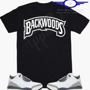 Mid Shadow-Backwoods Shirt to Match Jordan Retro 3 Hide N Seek, Jordan 3 Hide N Seek Shirt