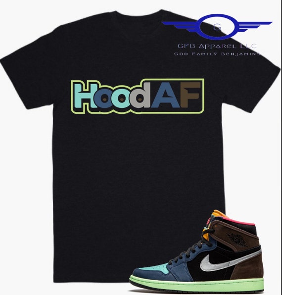Shirt to Match Jordan Retro 1 Bio Hack Hood AF Retro 1 Bio Hack Shirt