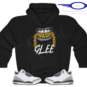 Mid Shadow-Glee Hoodie to Match Jordan Retro 3 Hide N Seek, Jordan 3 Hide N Seek Hoodie