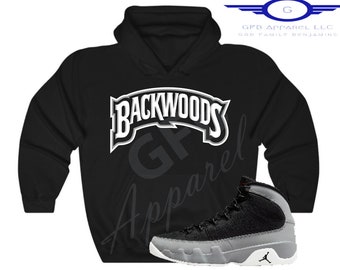 Backwoods Hoodie to Match Retro 9 Particle Gray Hoodie, Retro 9 Particle Gray Hoodie Sneaker Hoodie