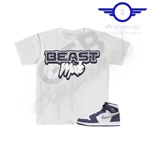 Beast Mode Shirt to Match Jordan Retro 1 Midnight Navy, Midnight Navy 1 Shirt