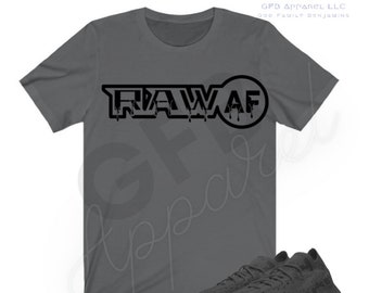 Raw AF Shirt to Match Yeezy 380 "Supcol", Yeezy 380 Black Shirt
