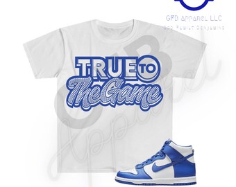 Camiseta True To The Game para combinar con Dunk Game Royal, camiseta retro Dunk Game Royal