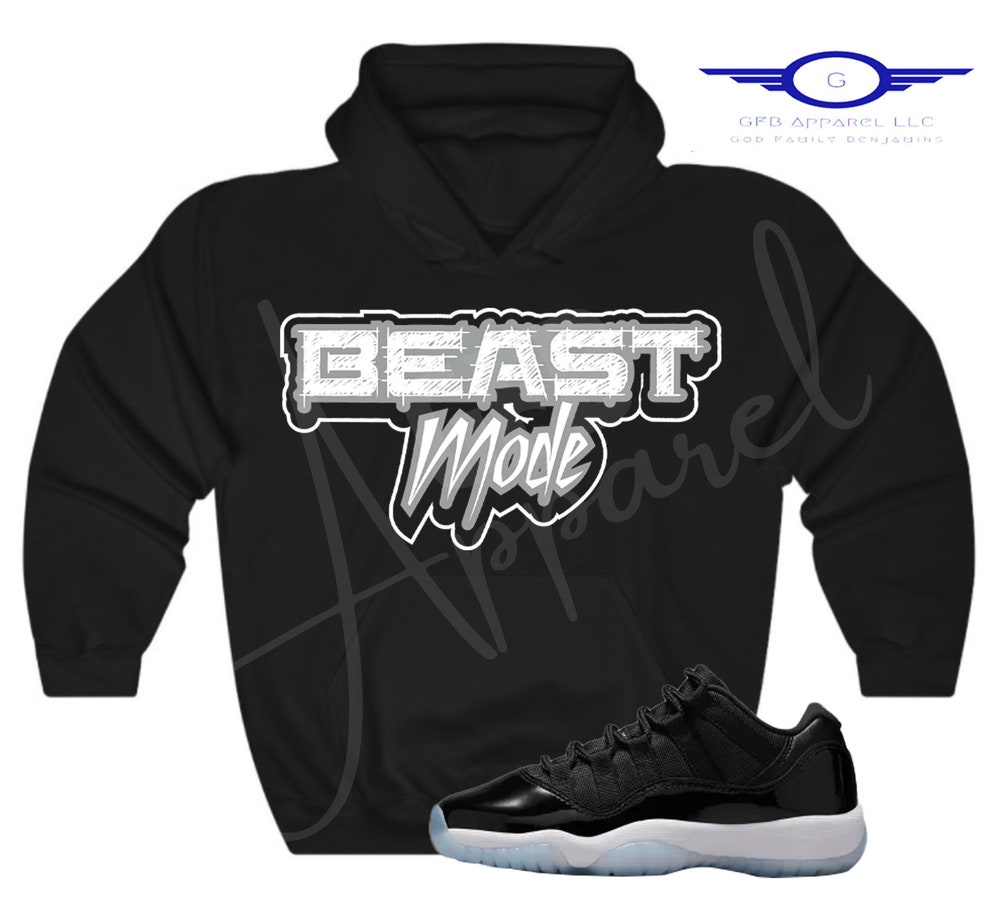 Beast Mode Hoodie To Match Retro 11 Low Space Jam, Jordan 11 Low Space Jam Hoodie, Low Space Jam 11S Sneaker Hoodie New Fashion