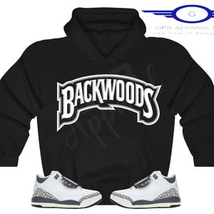 Mid Shadow-Backwoods Hoodie to Match Jordan Retro 3 Hide N Seek, Jordan 3 Hide N Seek Hoodie