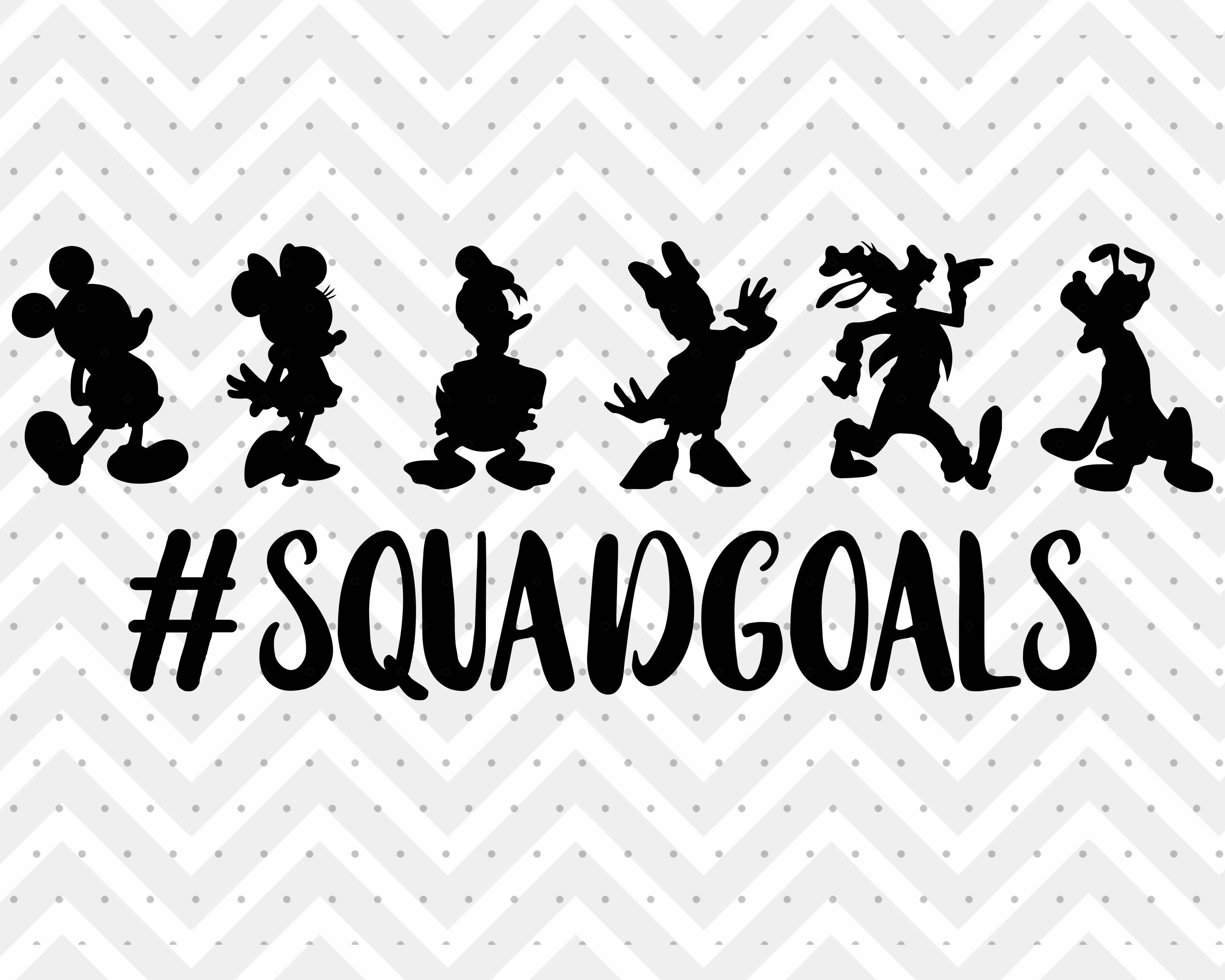 Disney Squad Goals svg Mickey Mouse Head svg disney svg for | Etsy