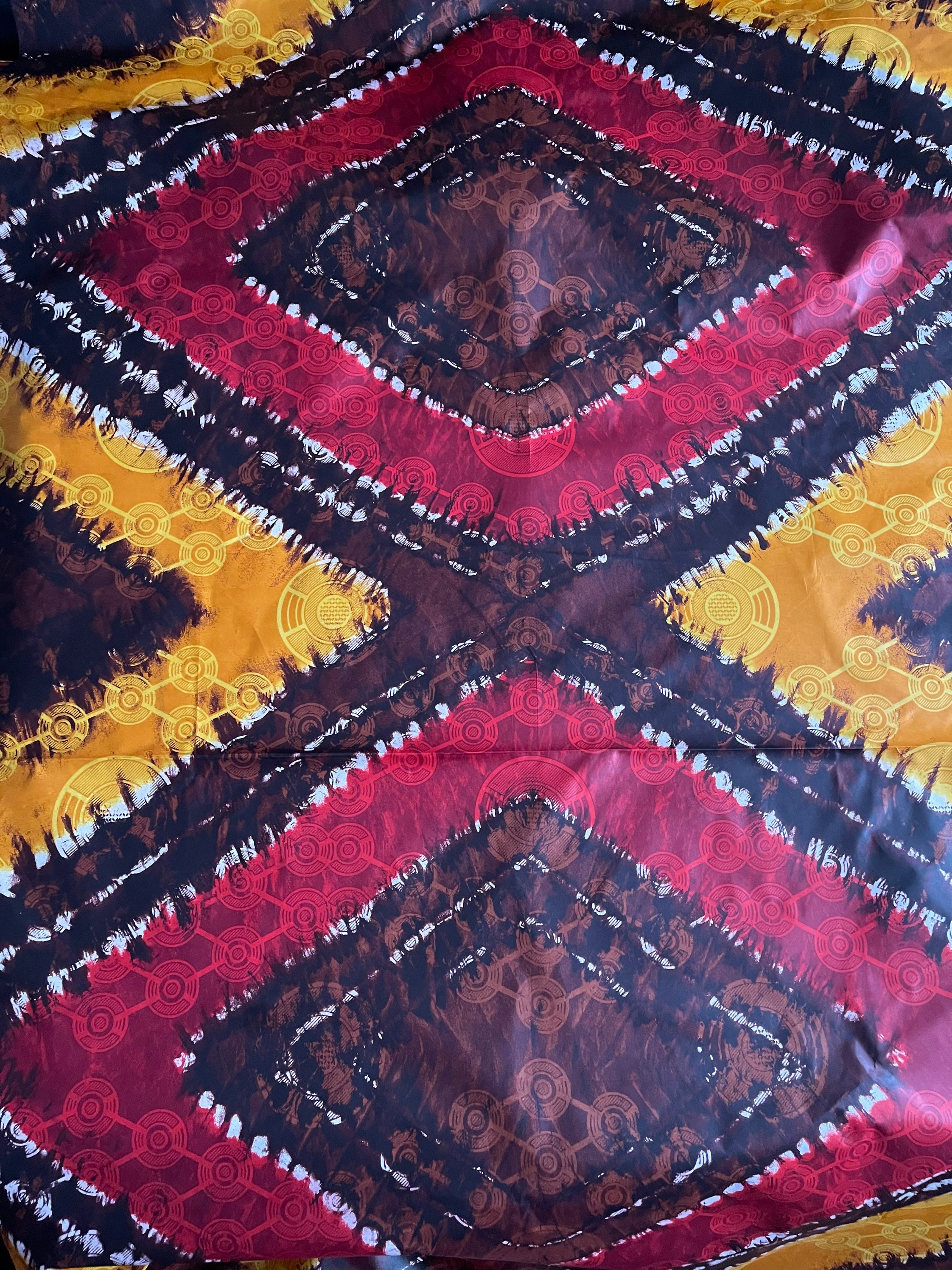 4.5 Yards Handmade Batik Nigerian Adire African Fabric Tie - Etsy