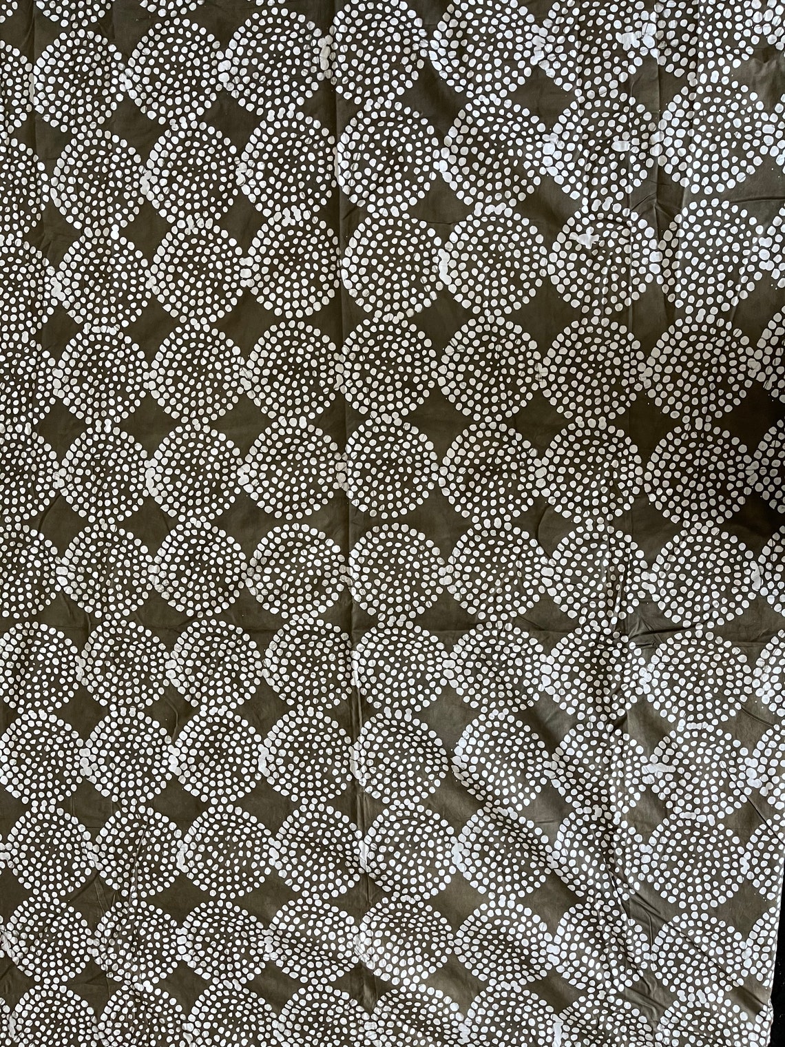 4.5 Yards Batik Nigerian Adire Fabric Geometric Shape - Etsy Israel