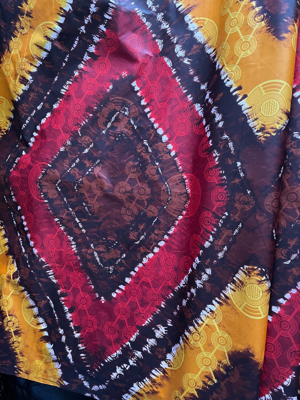 4.5 Yards Printed Batik Nigerian Adire African Fabric - Etsy