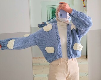 Sky Blue Cardigan | Etsy Sky Blue Cardigan | Etsy