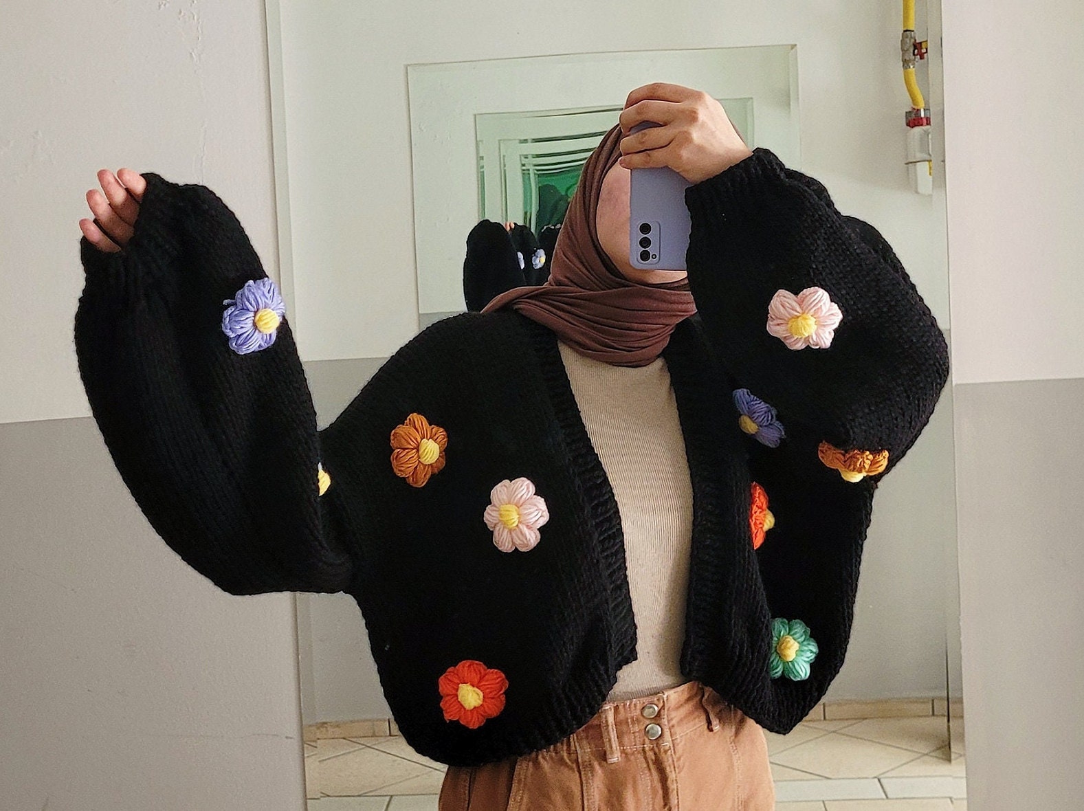 こと様 leinwande / Flower Knitted Cardigan Leinwande flower knitted cardigan