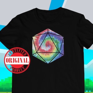 D20 Tie Dye D&D Shirt | Dungeons and Dragons Shirt | Dungeon Master Shirt | RPG Game Shirt | Fantasy Ttrpg Shirt | DnD Tee