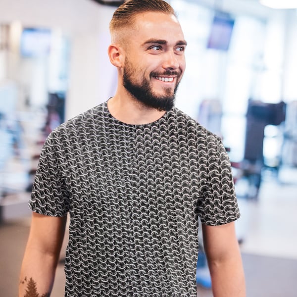 Chainmail Print Shirt (Designed, printed, and shipped from the USA)