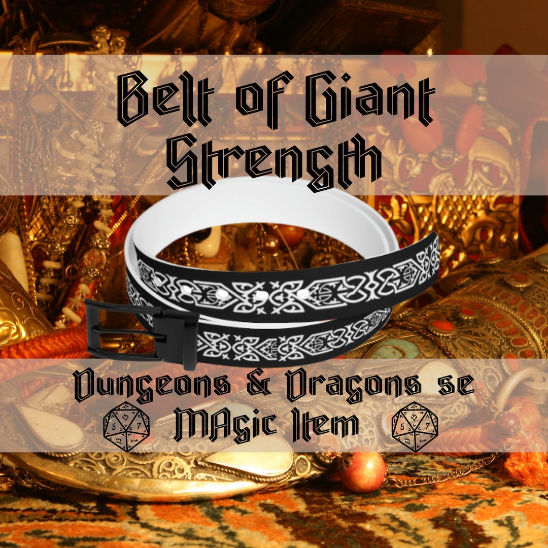 Belt of Giant Strength hill Giant D&D Game Prop Magic Etsy