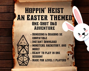 Hoppin' Heist- An Easter D&D One-Shot Adventure for Level 2-5 Characters | TTRPG | Dnd Digital Download | Dungeon Master