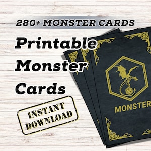 280 Cartes Monstre de Donjons & Dragons 5E | Téléchargement PDF | Cartes monstres imprimables | Aide au jeu de DM | Outils du MDN | Dragons à Dretchs