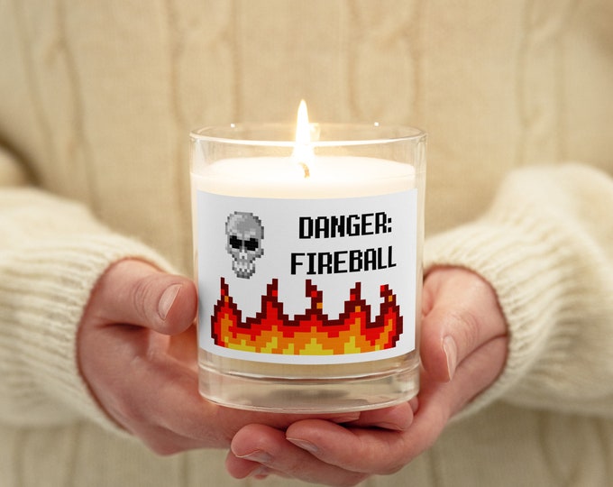Danger: Fireball Glass Jar Soy Wax Candle
