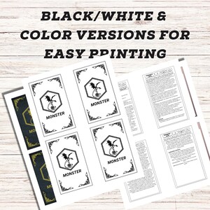 280 Monster Cards From Dungeons &amp; Dragons 5E | PDF Download | Printable ...