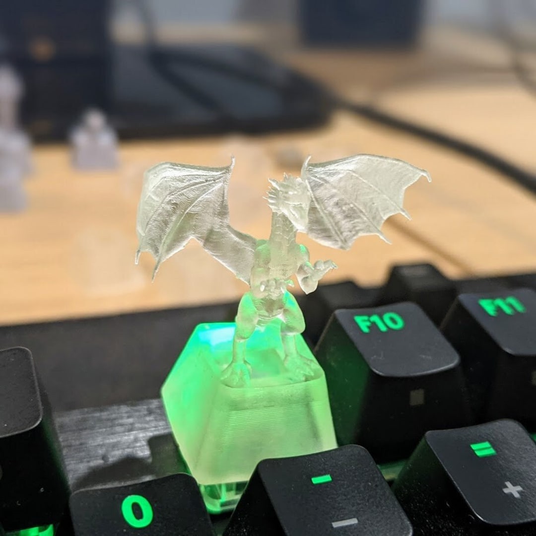 Translucent Dragon Keycap, Artisan Keycap, Custom Keycap, Keycap, for