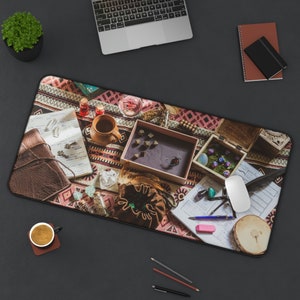 Tabletop Gaming Desk Mat, DnD Mat, D&D Desk Pad, XL Mousepad, Office Desk Decor, Large Mouse Pad, Gamer Gift, Gamer Mousepad