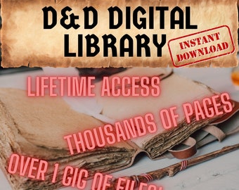 My Whole Store of D&D Digital Downloads | Dungeon Master Bundle | 5e Compatible | DnD Digital Downloads | Dungeons and Dragons
