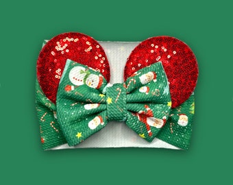 Christmas Mouse Ear, Mouse Ear Headband, Baby Mouse Ears, Mouse Ear Bows, Mouse Ears for Baby Girl, Mouse Ears Princess, Mouse Ears Birthday