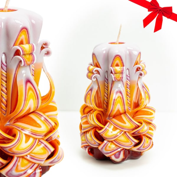 Carved Candles Etsy