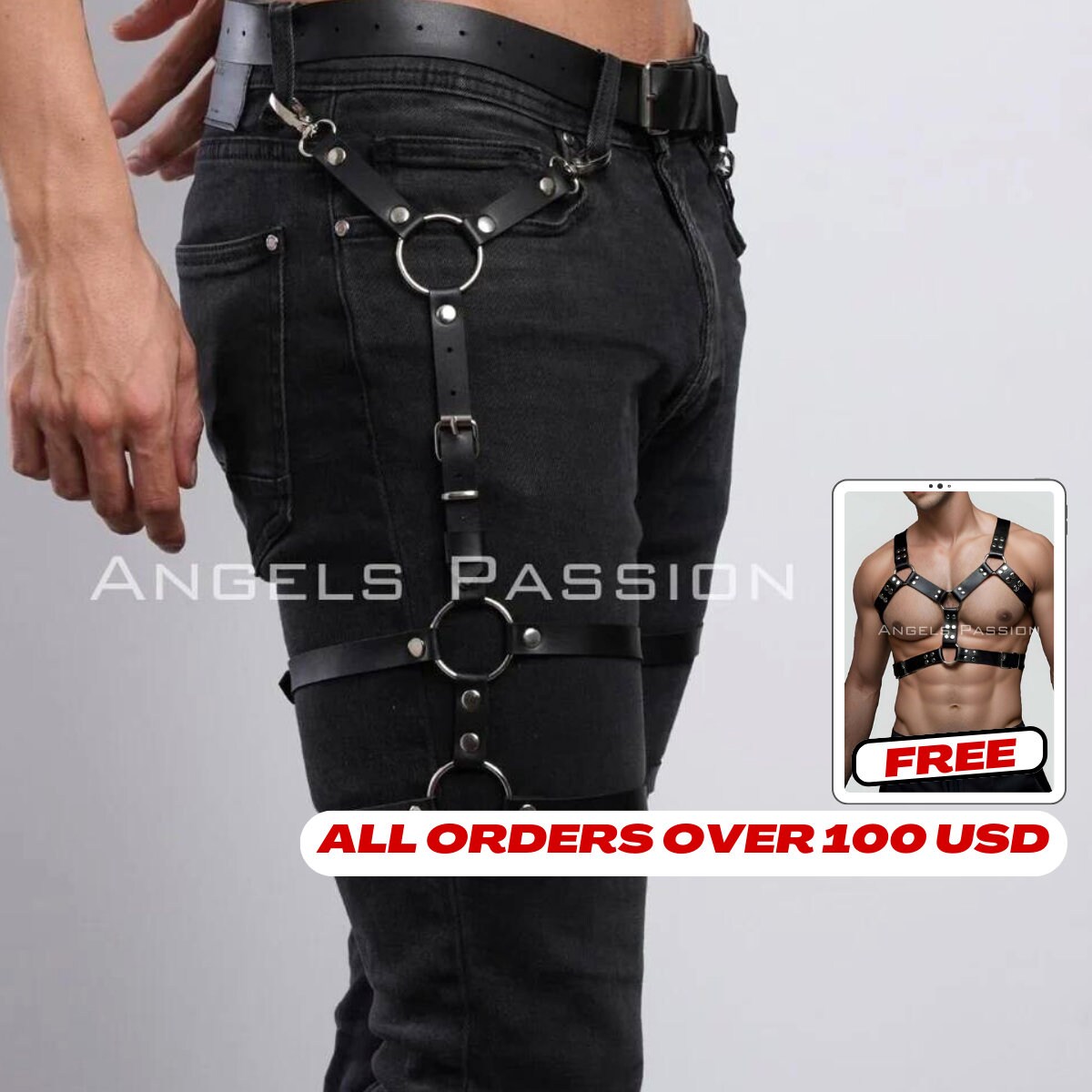 Plus size thigh harness online