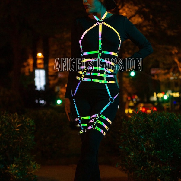 Harness Rave Garter Etsy