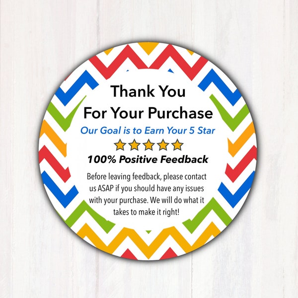 Ebay Thank You For Your Purchase Stickers |  Ebay Store Package Labels | Thank You Stickers for Ebay Shops  | Shop Small Review Stickers