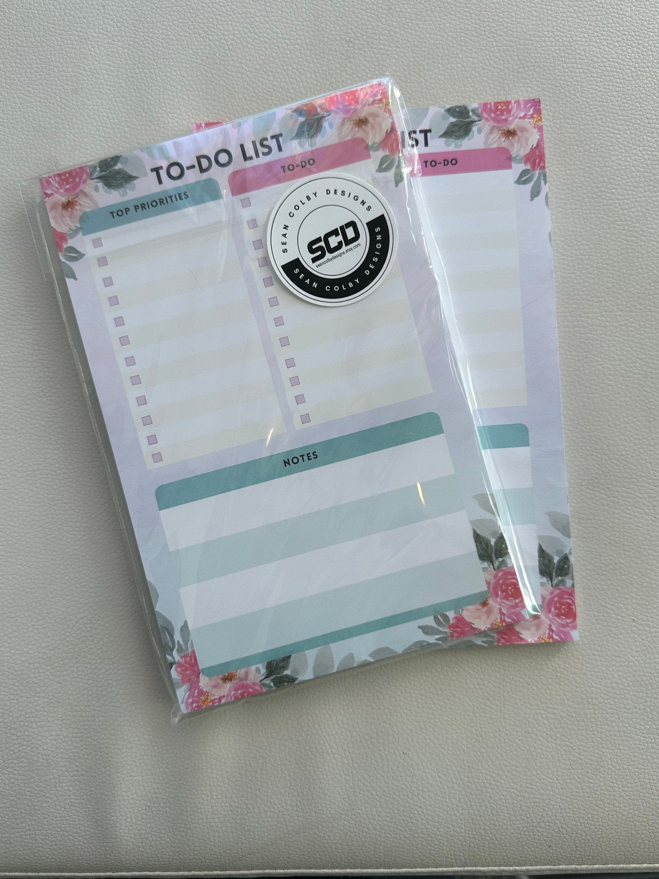 To Do List Notepad Pink Florals - To-do | Top Priorities | Notes - Cute ...