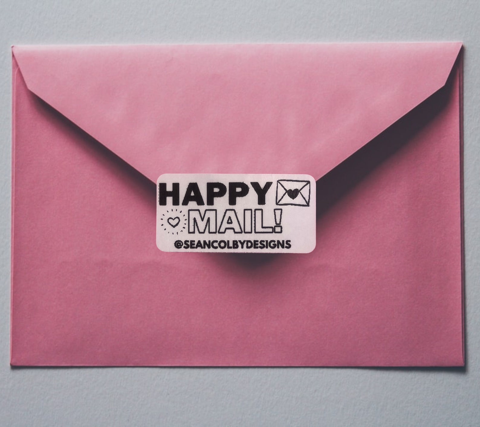 Happy Mail Small Business Stickers / Labels 1 x 2 Sets of 50 Etsy