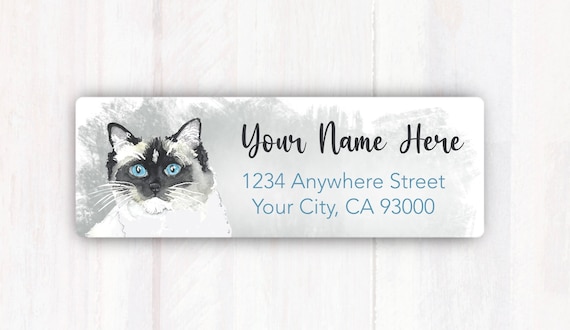 Cat Return Address Labels Amazon.com : Cat Address Label Customized