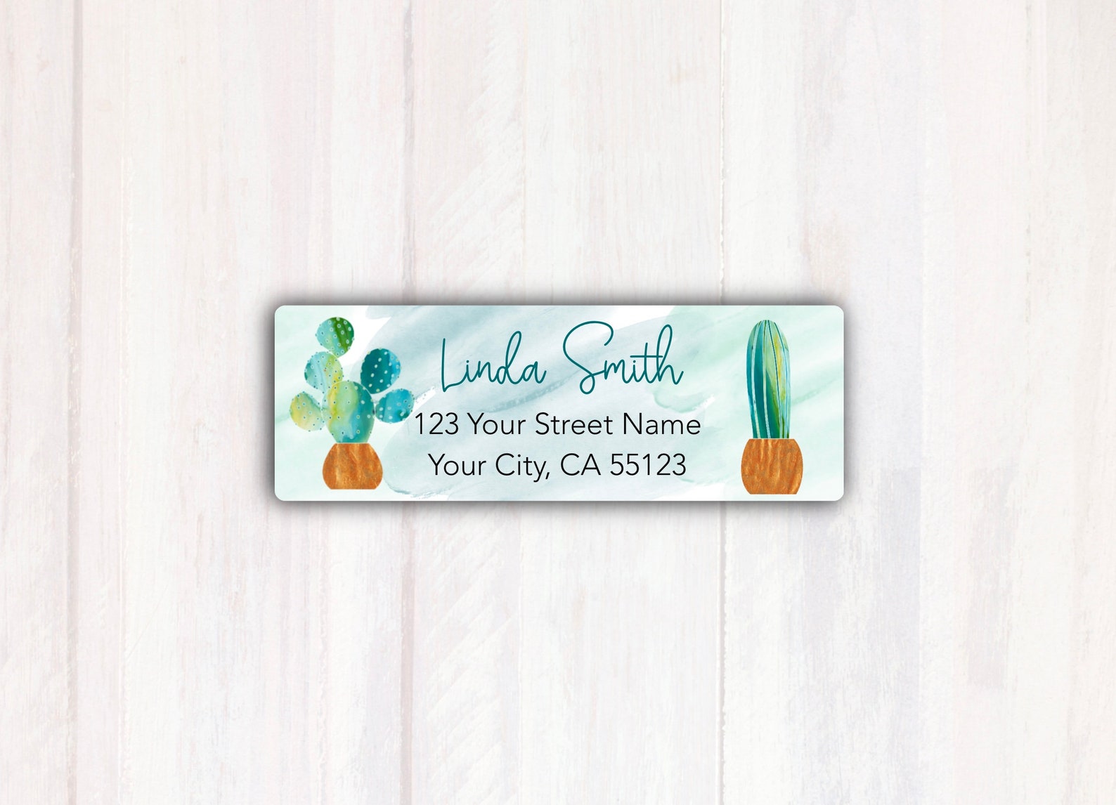Cactus Return Address Labels Cactus Address Labels Custom Etsy