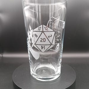 Dungeons & Dragons Mage Custom Glassware Collection - Pint Glass, Tankard, Mirror, Coaster, Vinyl Design, Giftware - Handmade