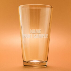 Personalized Sleep Token Glassware: Etched Pint, Wine, Whisky + Coaster image 2