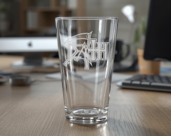 Death Band Personalized Glassware | Custom Pint Glass, Tankard, Gin, Wine, Whisky, Beer Can | Death Metal Fan Gift, Band Drinkware
