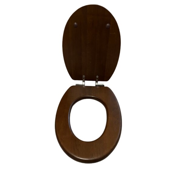 Dark brown cheap toilet seat