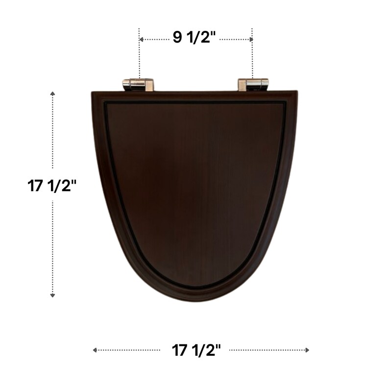 American Standard Wooden Toilet Seat With Trim & Microlift dark Brown Etsy