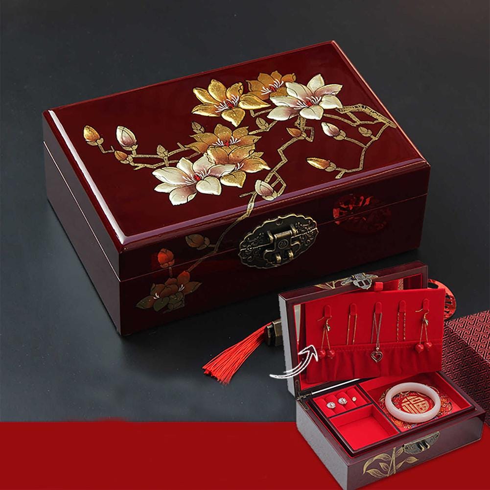 Lacquered Lock Box - Etsy