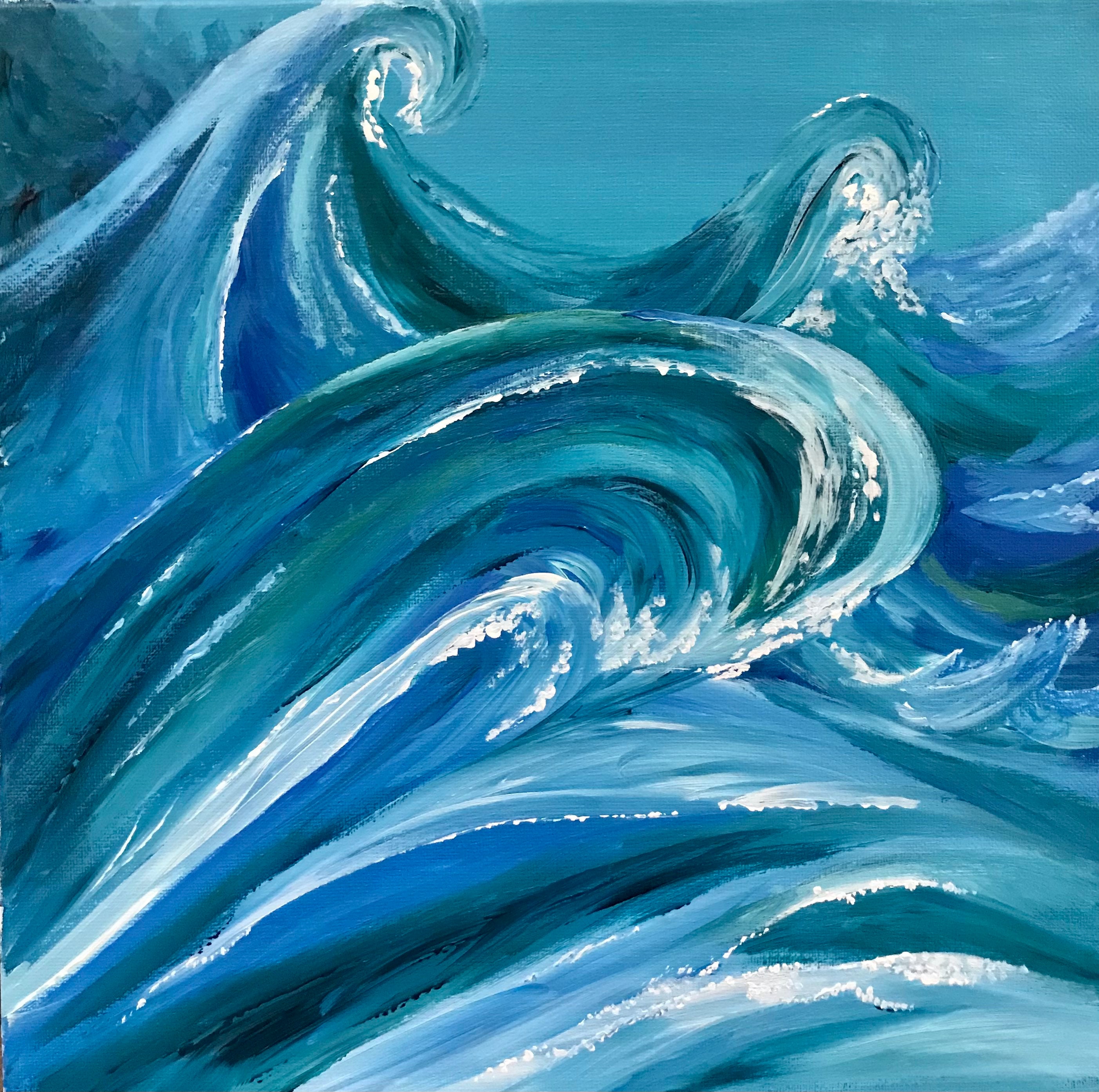 Arriba 18+ Foto pinturas de olas de mar Lleno
