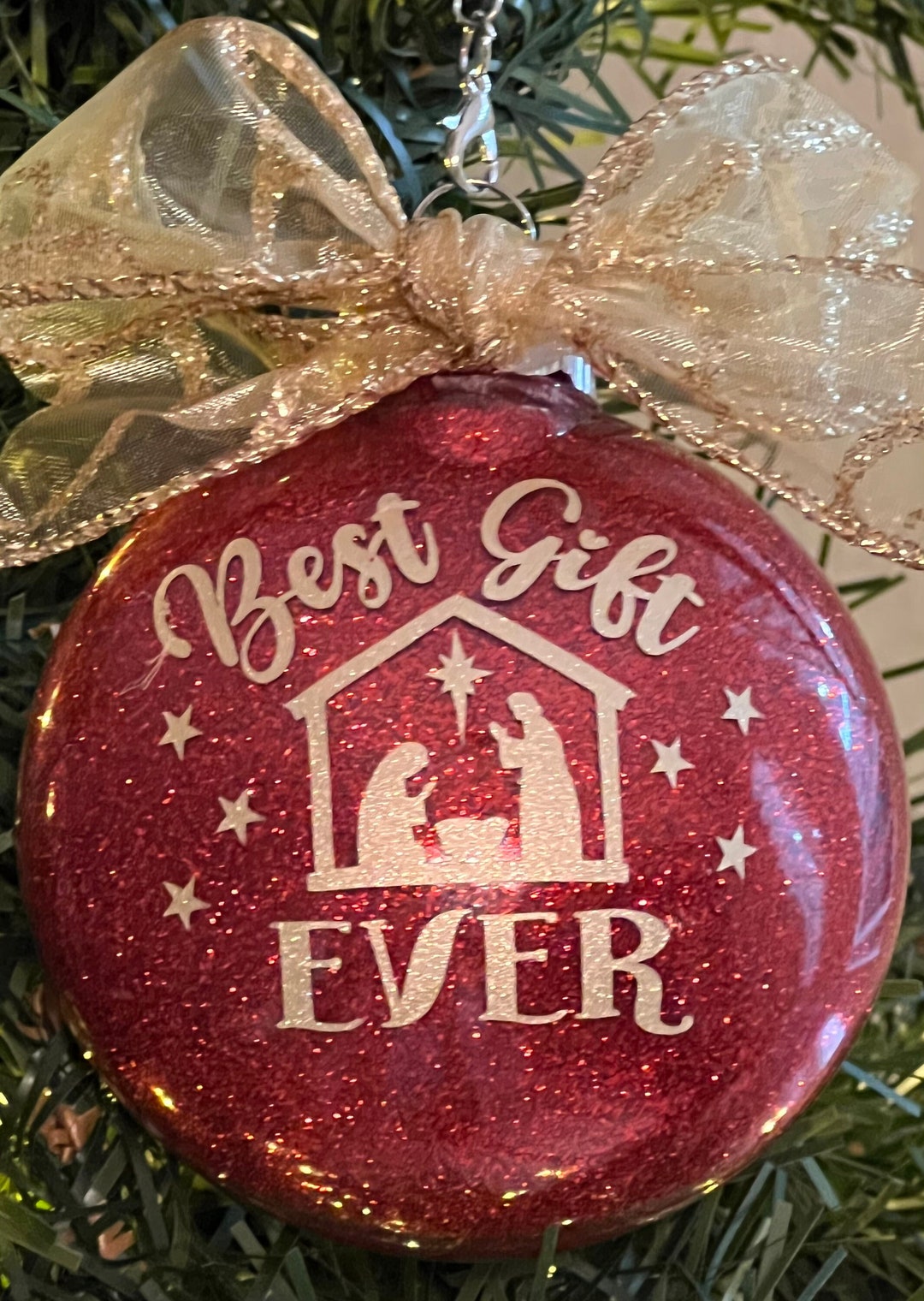 Christian Christmas Ornament, Best Gift Ever Ornament, Religious