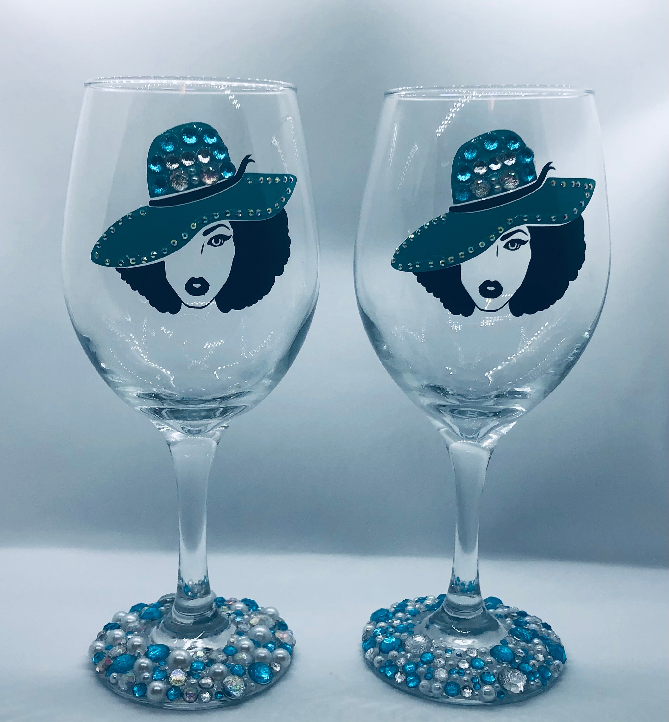 Custom Made Wine Glasses Etsy