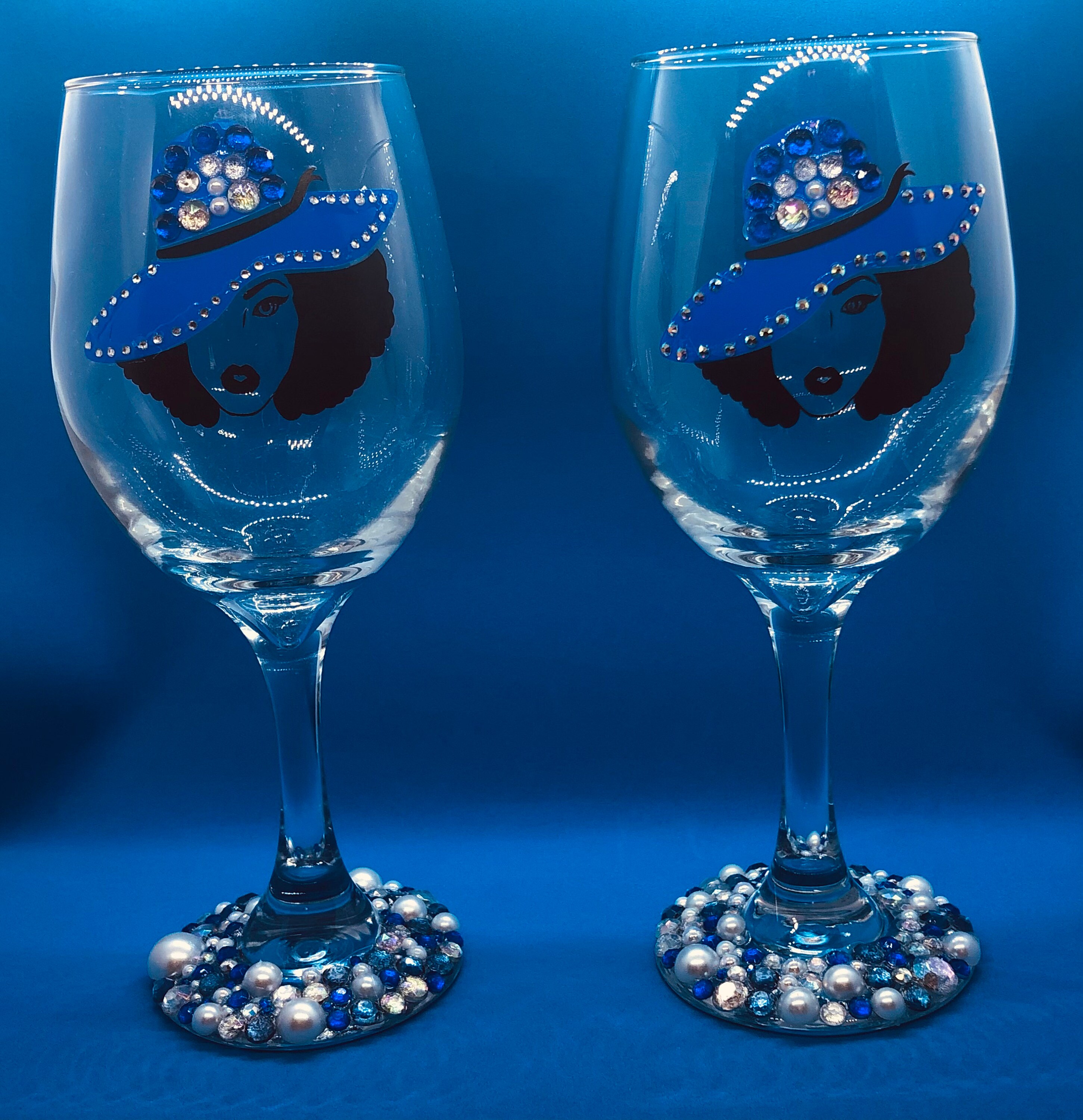 Custom Made Wine Glasses Etsy