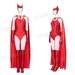 Scarlet Witch Cosplay Wanda Costume With Red Jumpsuit Boots Gloves And Headwear 