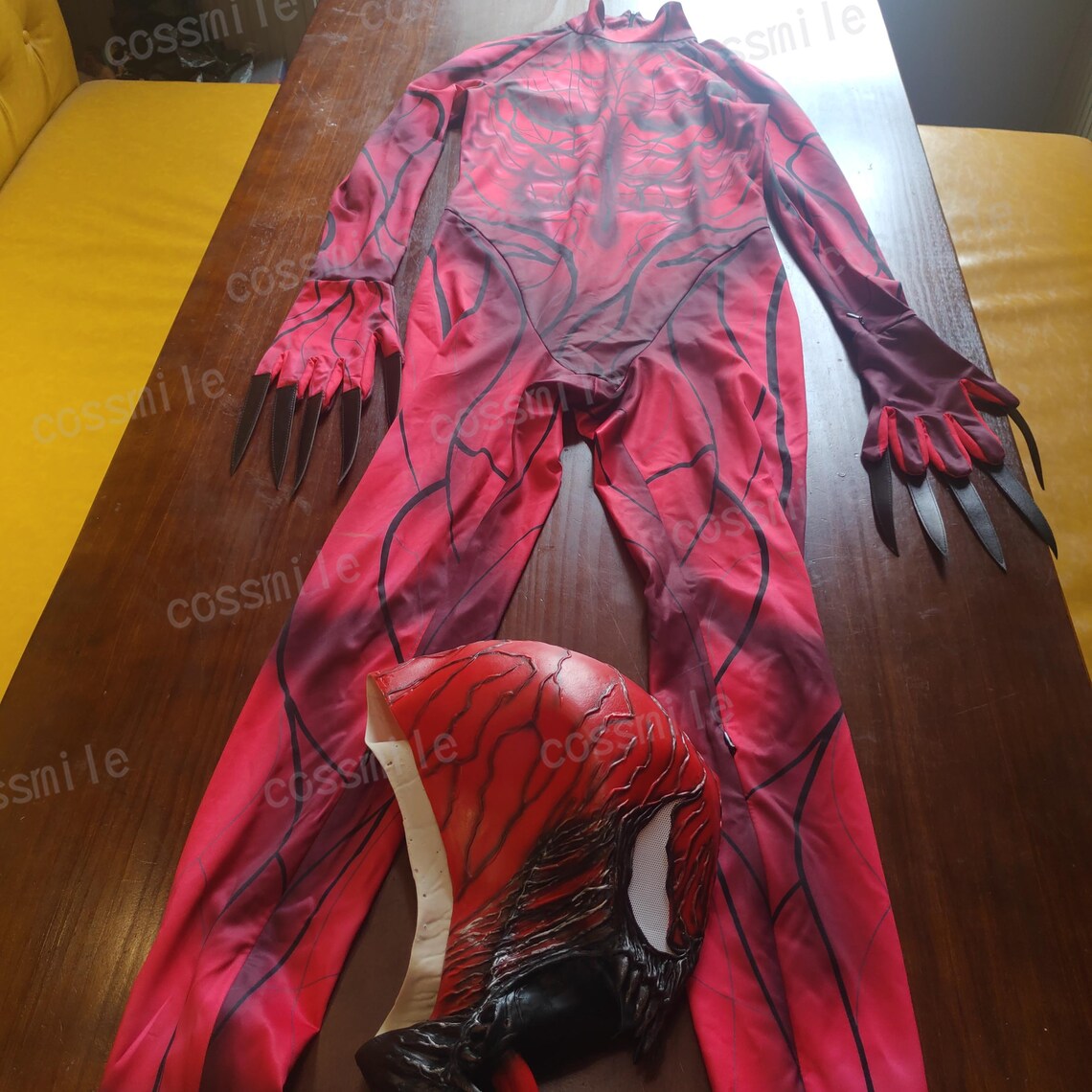 Venom 2 Cosplay Jumpsuit Red Spiderman Venom Costume for Men Etsy